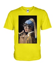 pearl-trialframe-cat V-Neck T-Shirt tile