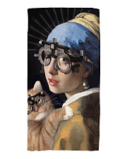 pearl-trialframe-cat Beach Towel tile