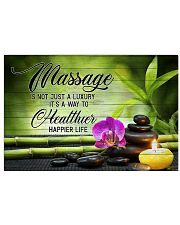 massage therapy is not just a luxury 17x11 Poster front