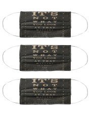 eye-chart-qute 2 Cloth Face Mask - 3 Pack front
