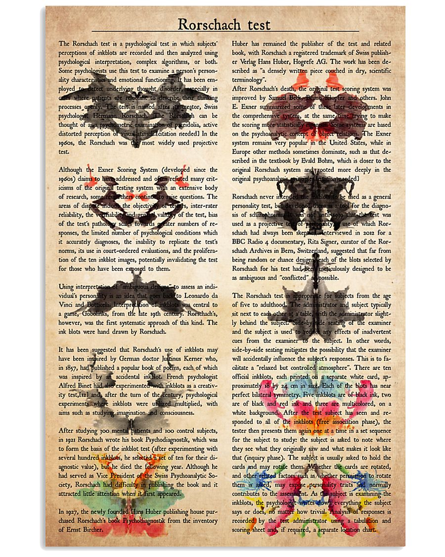 psychology Rorschach 11x17 Poster