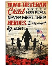 veteran hero WWII poster 11x17 Poster front