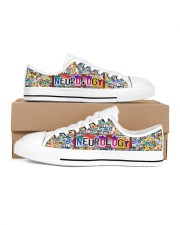 shoe plate neurology Men's Low Top White Shoes inside-left-outside-left