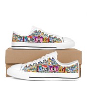 shoe plate neurology Men's Low Top White Shoes inside-right-outside-right