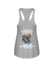 Sorry If My Patriotism Offends You Trust Me Your Lack Of Spine Offends Me More Shirt, American Veteran Shirt, Independence Day, Fourth Of July Tee, V Ladies Flowy Tank tile