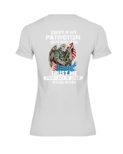 Sorry If My Patriotism Offends You Trust Me Your Lack Of Spine Offends Me More Shirt, American Veteran Shirt, Independence Day, Fourth Of July Tee, V Premium Fit Ladies Tee tile