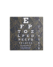 eye chart close pattern 3l Square Magnet thumbnail