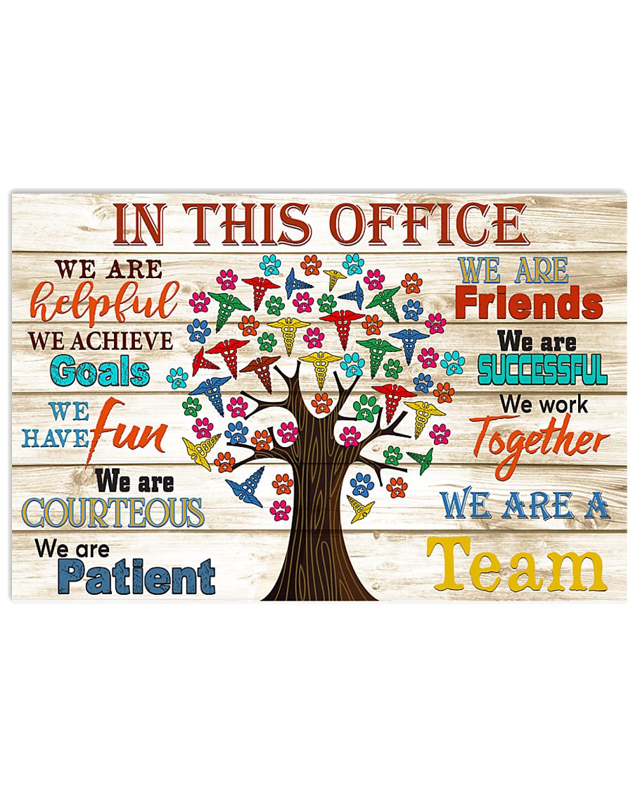 this office tree school Veterinarian 17x11 Poster
