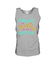 red tech sparkle Unisex Tank tile