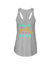 red tech sparkle Ladies Flowy Tank tile