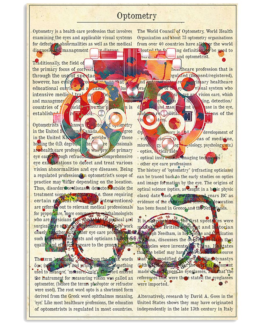 optometrist-text-glass 11x17 Poster