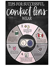 Tips For Successful Contact Lens Wear Poster, Eye Doctor Poster, Eye Care Poster, Physician Poster, Optician Gift Idea, Optometry, Optometrist Health 24x36 Poster front