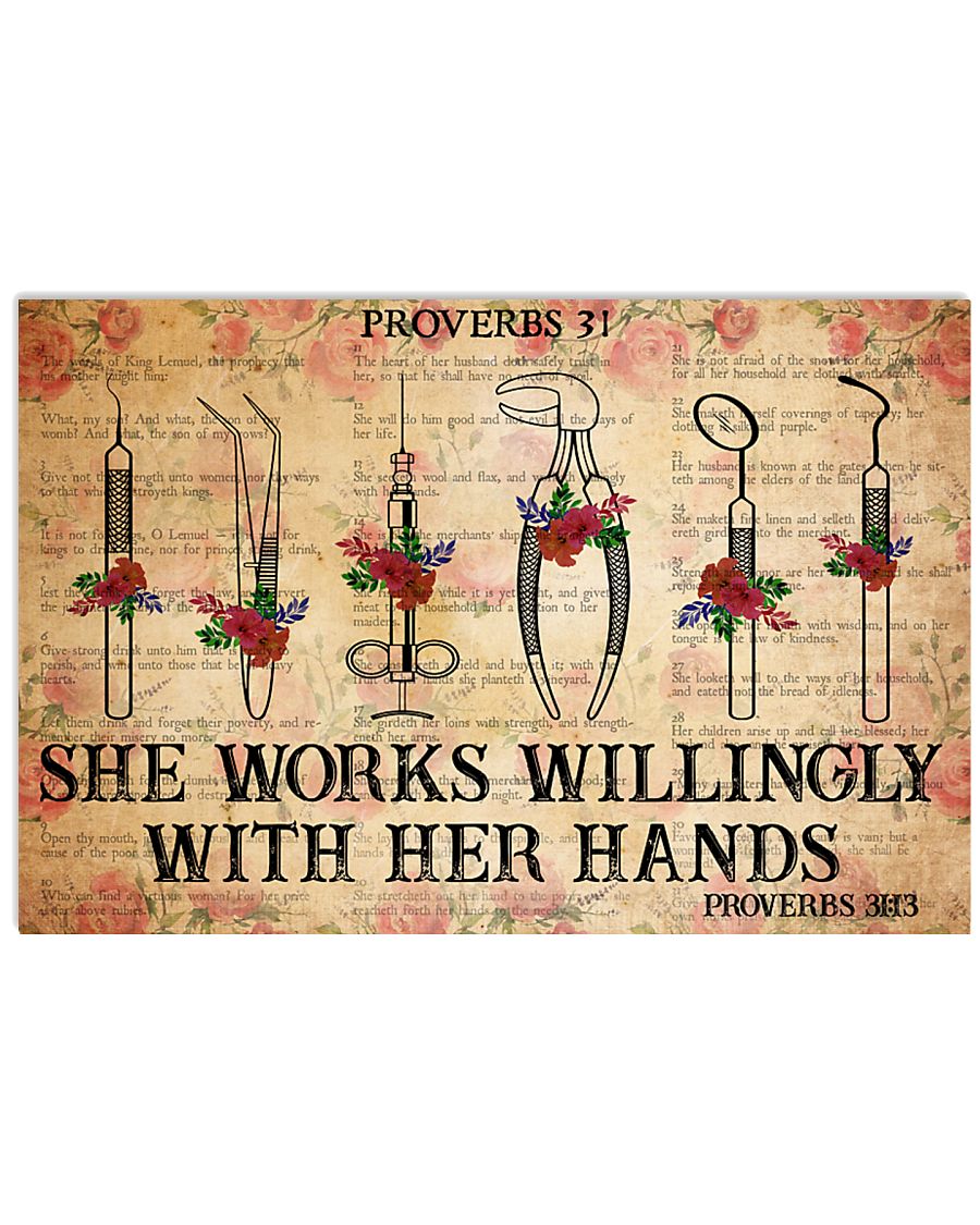 proverb dental tool 36x24 Poster