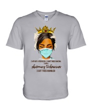 Pharmacy Technician got this Handled V-Neck T-Shirt tile