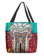 Tote Teeth Abstract All-over Tote back