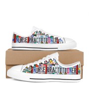 shoe plate nurse practitioner Men's Low Top White Shoes inside-right-outside-right