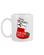 Merry Christmas Hormonal Bitch Mug back