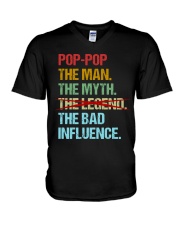 Pop-pop Legend Bad Influence V-Neck T-Shirt thumbnail