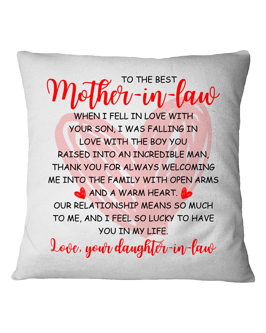 The Best Mother-in-law Pillow Square Pillowcase