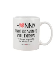 You make me smile Mug front
