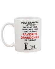 Favorite grandchild Grandpa Mug back