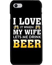 Love Wife Let Drink Beer Phone Case thumbnail