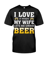 Love Wife Let Drink Beer Premium Fit Mens Tee thumbnail