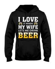 Love Wife Let Drink Beer Hooded Sweatshirt thumbnail