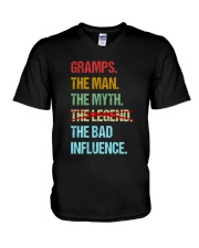 Gramps Bad Influencer V-Neck T-Shirt thumbnail