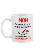 Mom Deserve Feet Up And Relax Mug back