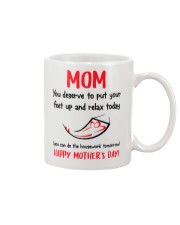 Mom Deserve Feet Up And Relax Mug front