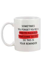 Forget Awesome Sister Mug back