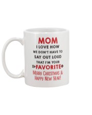 Mom Say Out Loud Xmas Mug back