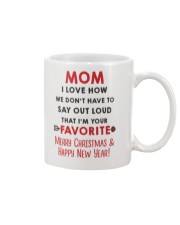 Mom Say Out Loud Xmas Mug front
