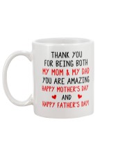 Being Mom And Dad Mug back