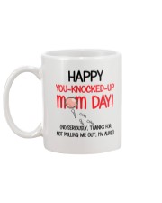 You-Knocked-Up Mom Day Mug back
