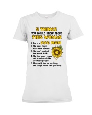 5 Things About Dog Mom Premium Fit Ladies Tee thumbnail