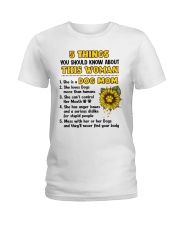 5 Things About Dog Mom Ladies T-Shirt thumbnail