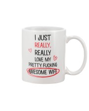 Love Pretty Awesome Wife Mug front