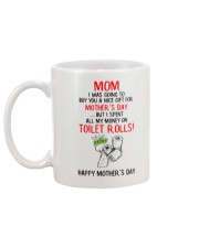 Spend All Money On Toilet Rolls Mug back