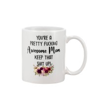 Awesome Mom Flowers Mug front
