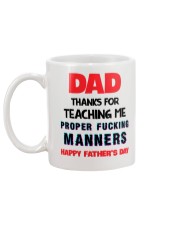 Proper Fcking Manners Mug back