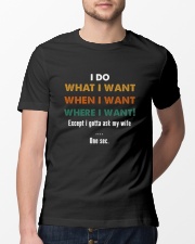 I Gotta Ask My Wife Classic T-Shirt lifestyle-mens-crewneck-front-13