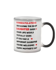 Congratulations Having Best Daughter Color Changing Mug thumbnail
