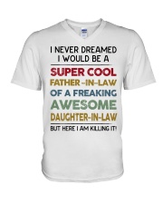 Super Cool Father-in-law V-Neck T-Shirt thumbnail