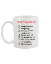 Thank Dad For Mug back