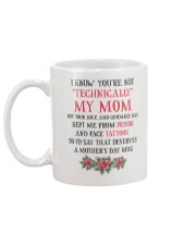 Technically My Mom Mug back