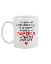 Only Child Dad Mug back