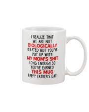 Put Up With Mom's Shit Mug front