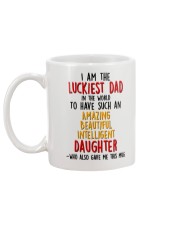Luckiest Dad Have Daughter Mug back